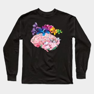 Flower Brain shirt Long Sleeve T-Shirt